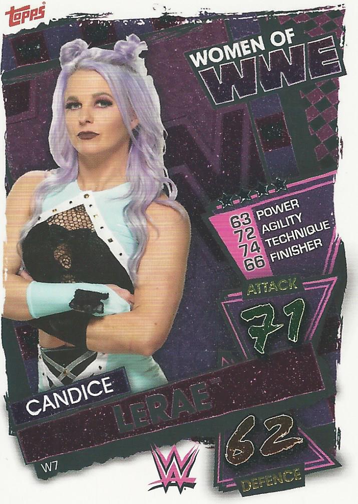 WWE Topps Slam Attax 2021 Trading Card Candice LeRae W7