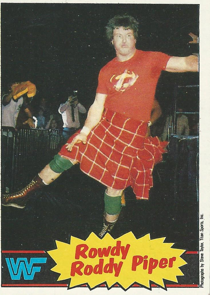 WWF Topps Wrestling Cards 1985 Roddy Piper No.7