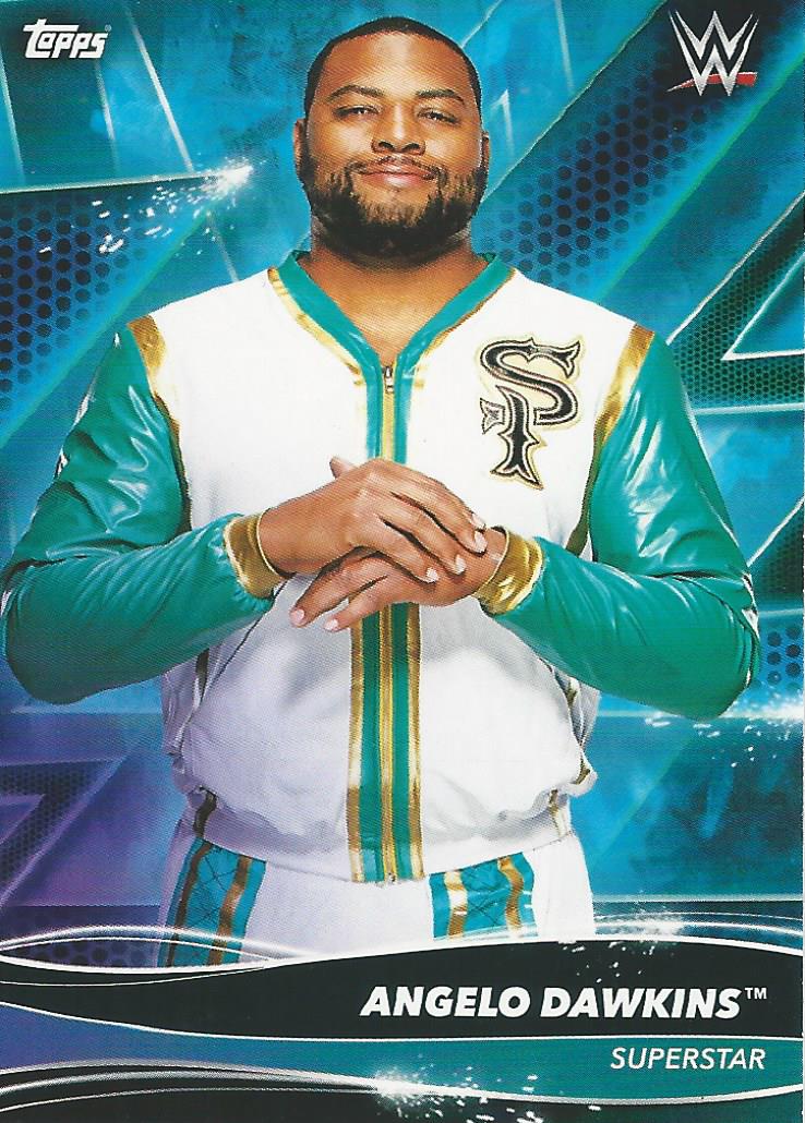 Topps WWE Superstars 2021 Trading Cards Angelo Dawkins No.7