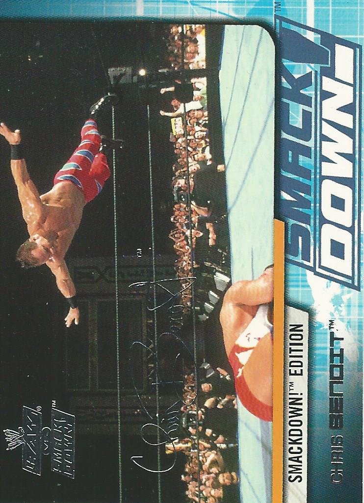 WWE Fleer Raw vs Smackdown Trading Card 2002 Chris Benoit No.7