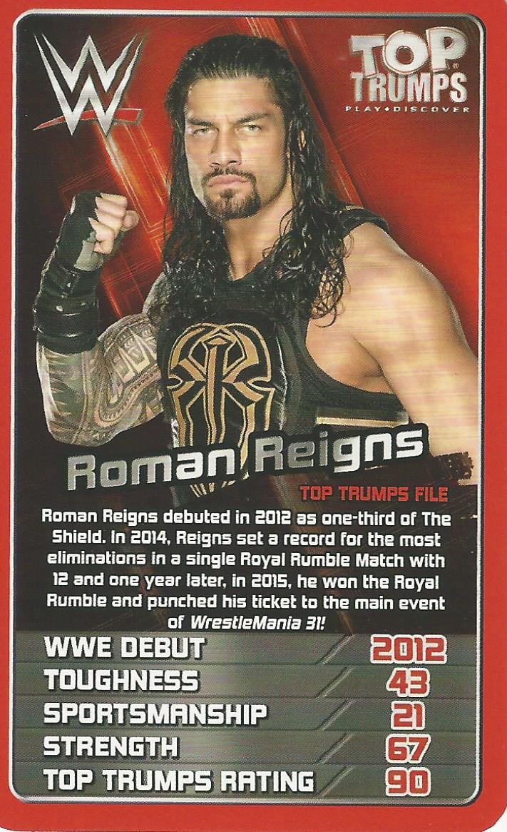 WWE Top Trumps 2017 Roman Reigns