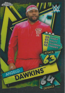 WWE Topps Slam Attax Chrome 2021 Trading Cards Angelo Dawkins No.7