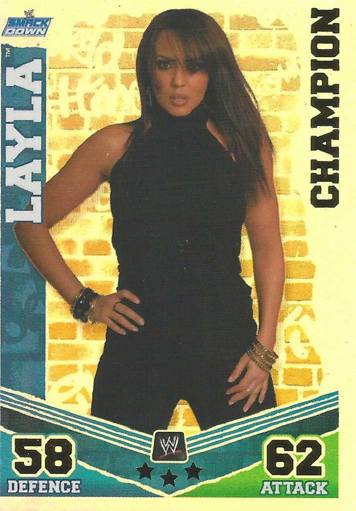WWE Topps Slam Attax Mayhem 2010 Trading Card Layla No.7