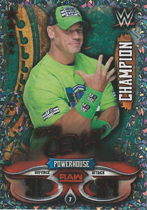 WWE Topps Slam Attax Live 2018 Trading Card John Cena Champion No.7