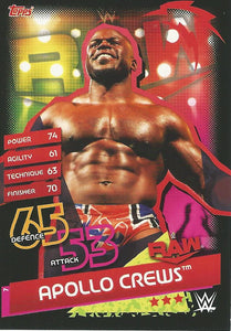 WWE Topps Slam Attax Reloaded 2020 Trading Card Apollo Crews No.7