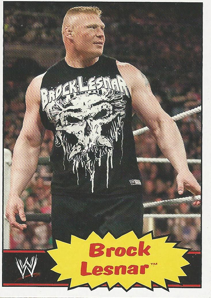 WWE Topps Heritage 2012 Trading Cards Brock Lesnar No.7
