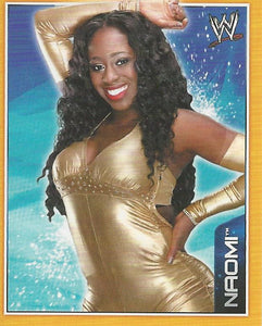 WWE Topps A-Z Sticker Collection 2014 Naomi No.80