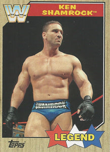 WWE Topps Heritage 2017 Trading Card Ken Shamrock No.80