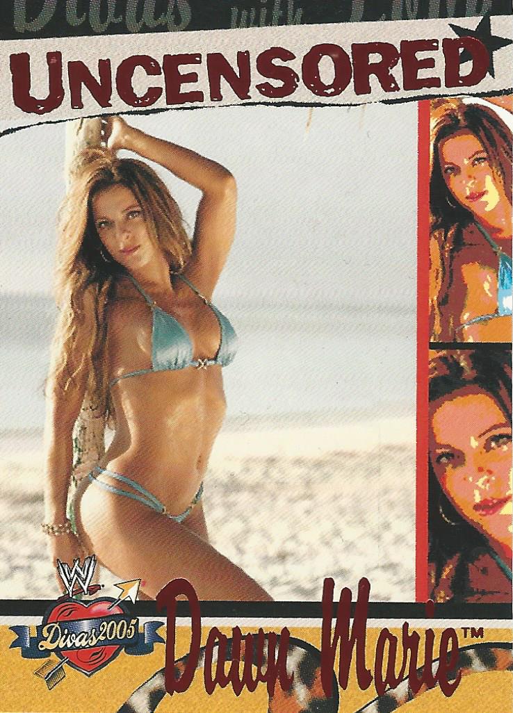 WWE Fleer Divas 2005 Trading Card Dawn Marie DU 1 of 13