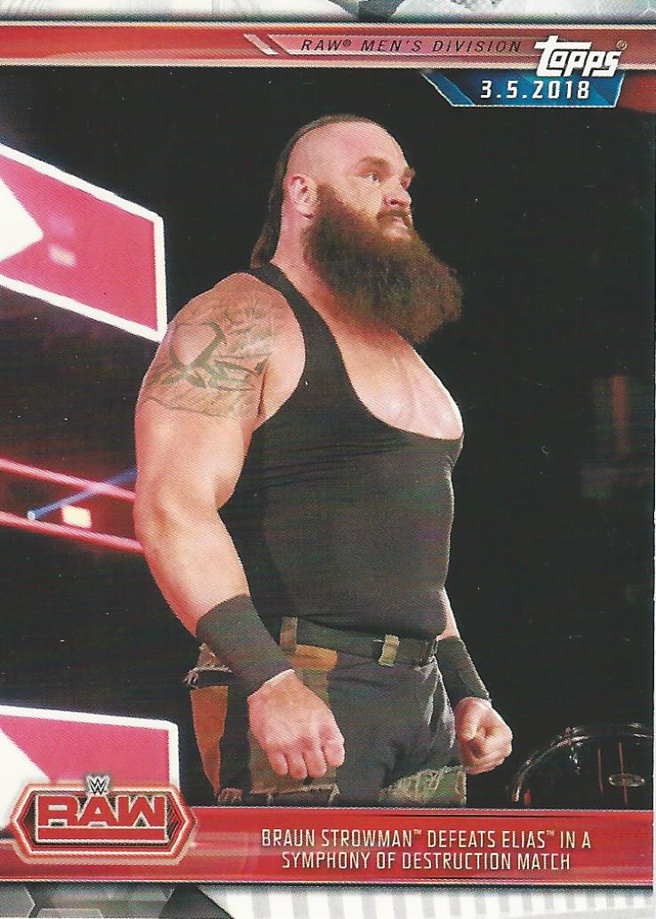 WWE Topps Champions 2019 Trading Cards Braun Strowman No.30