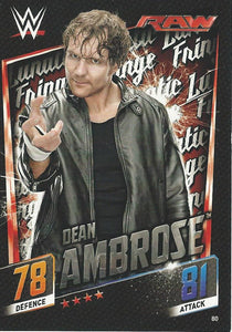 WWE Topps Slam Attax 2015 Then Now Forever Trading Card Dean Ambrose No.80