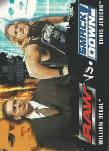 WWE Fleer Raw vs Smackdown Trading Card 2002 William Regal vs Chris Jericho No.80