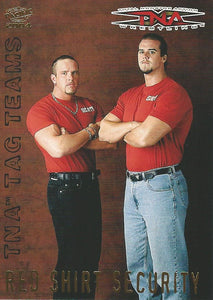 TNA Pacific Trading Cards 2004 Red Shirt Security Tag Team No.5