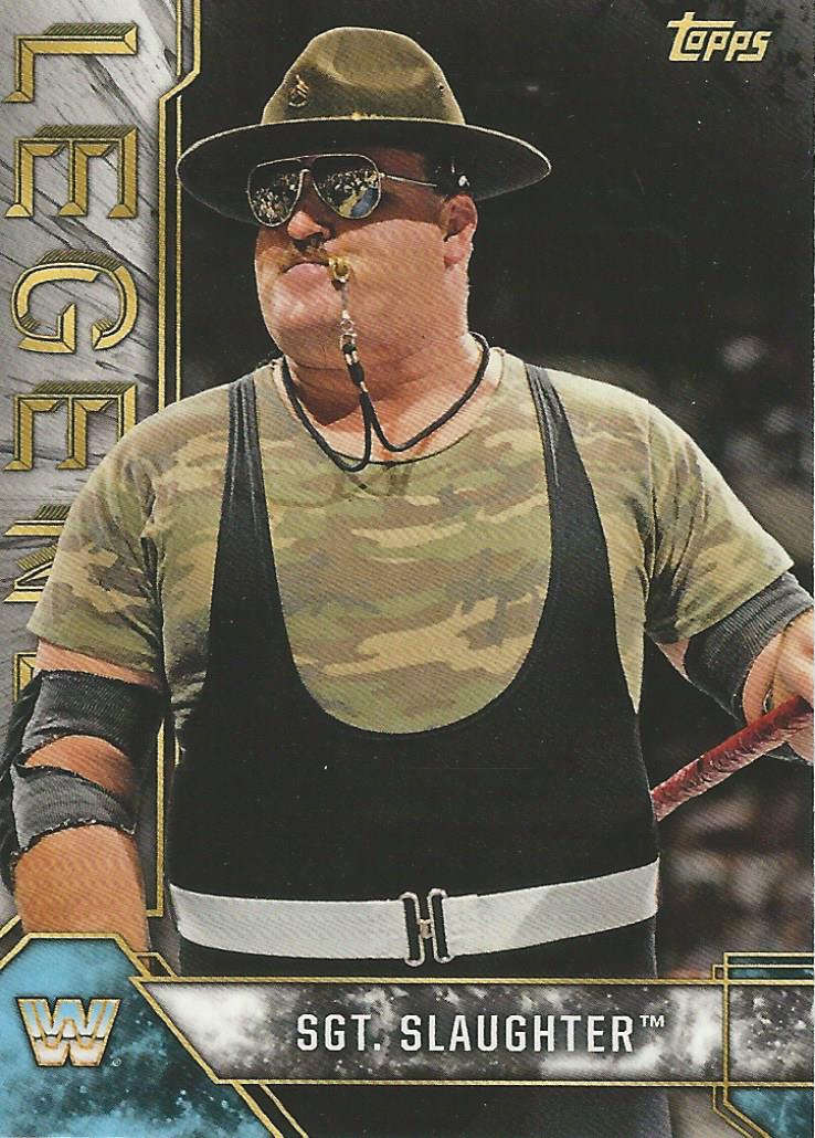 WWE Topps Legends 2017 Trading Card Sgt Slaughter No.80