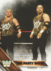 WWE Topps 2016 Trading Cards Nasty Boys No.80