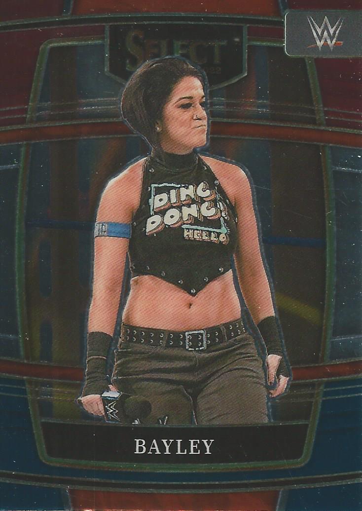 WWE Panini Select Trading Cards 2022 Red/Silver/Blue Bayley No.80