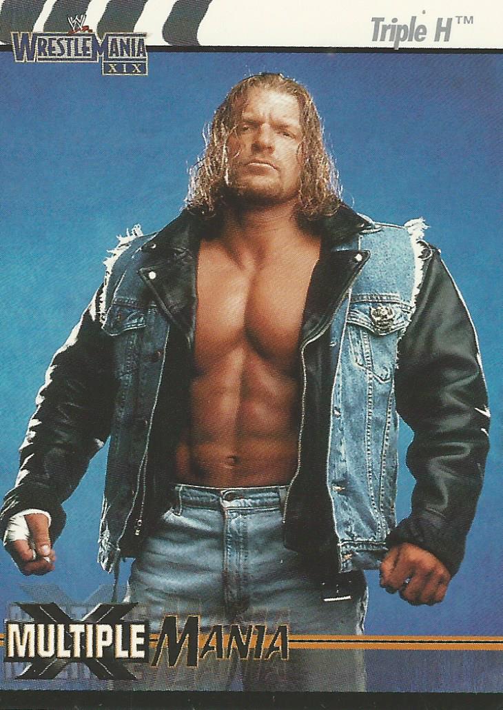 WWE Fleer Wrestlemania XIX Trading Cards 2003 Triple H No.80