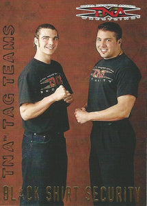 TNA Pacific Trading Cards 2004 Black Shirt Security Tag Team No.6