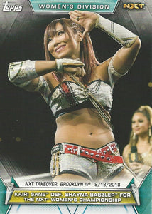 WWE Topps Women Division 2019 Trading Card Kairi Sane No.81