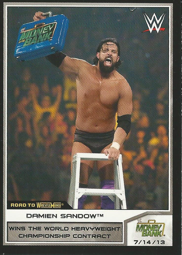 WWE Topps Road to Wrestlemania 2014 Trading Cards Damien Sandow No.21