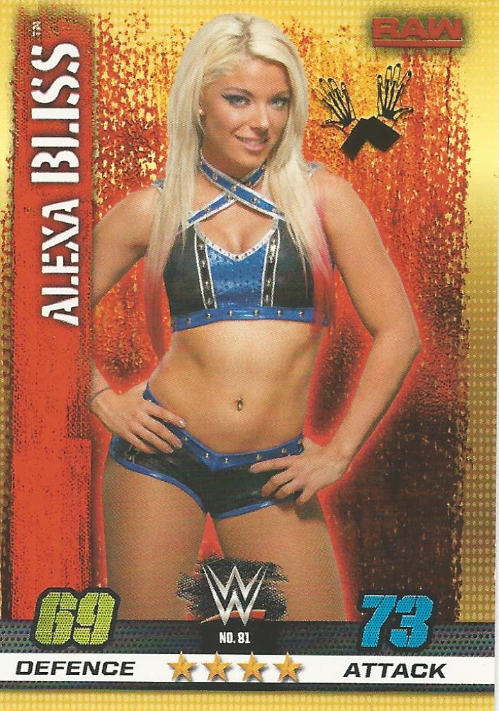 WWE Topps Slam Attax 10th Edition Trading Card 2017 Alexa Bliss No.81