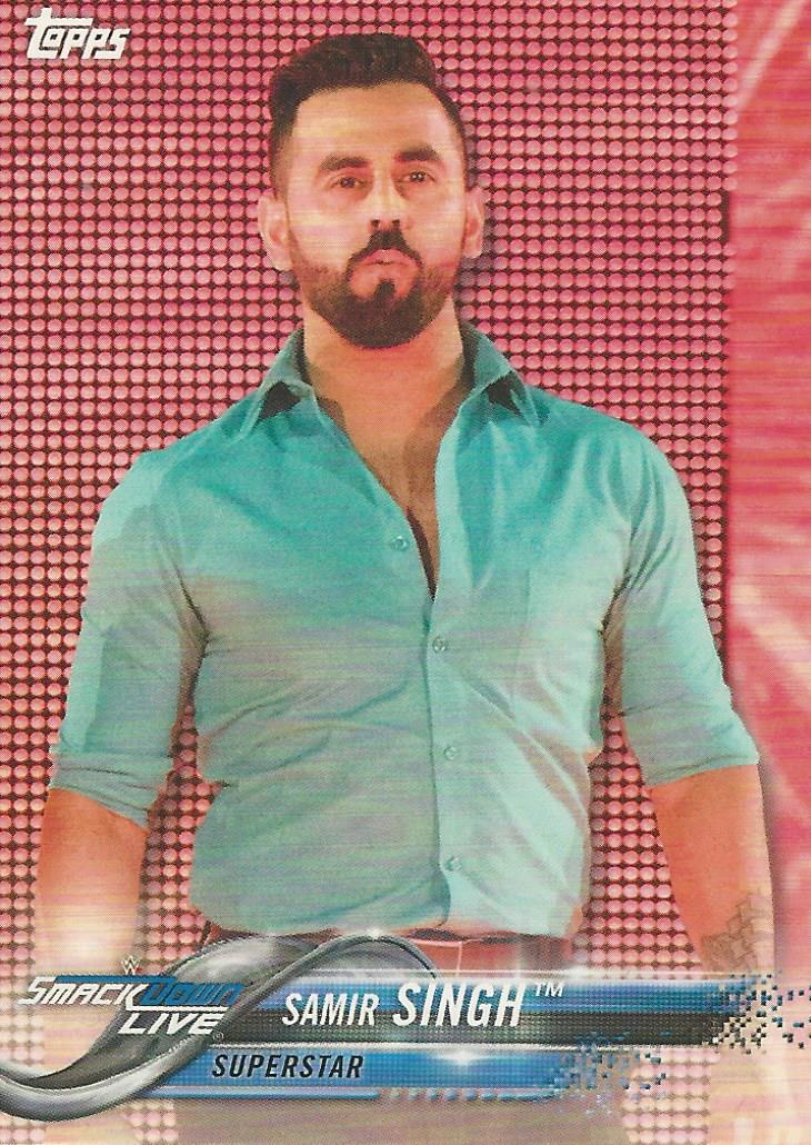 WWE Topps 2018 Trading Cards Samir Singh No.81