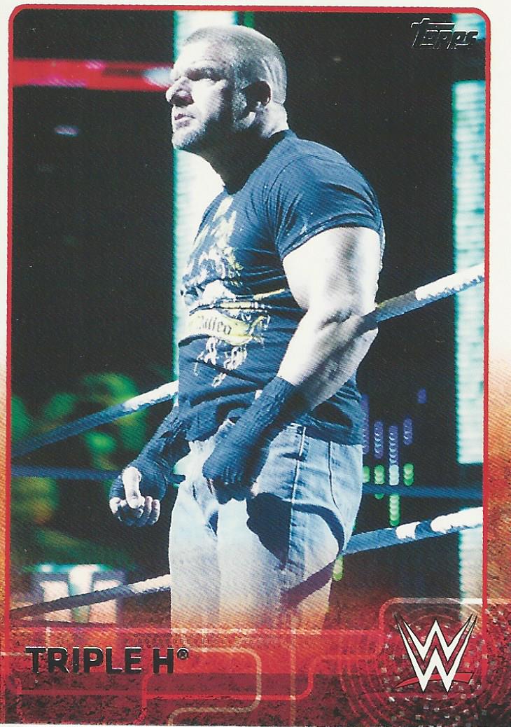 WWE Topps 2015 Trading Card Triple H No.81