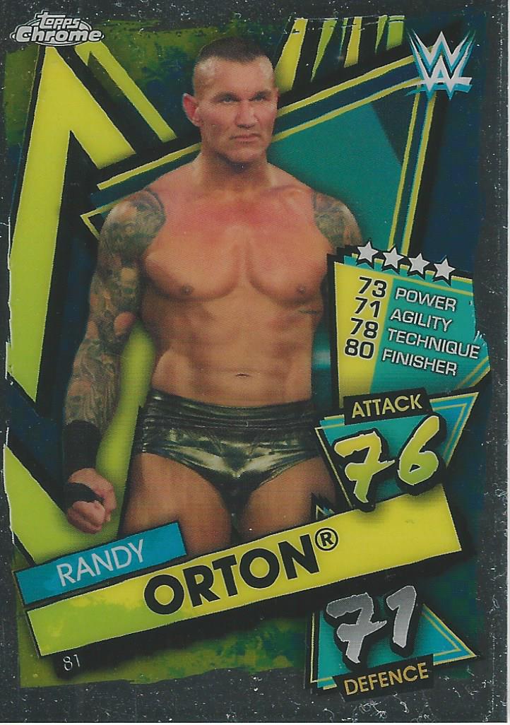 WWE Topps Slam Attax Chrome 2021 Trading Cards Randy Orton No.81