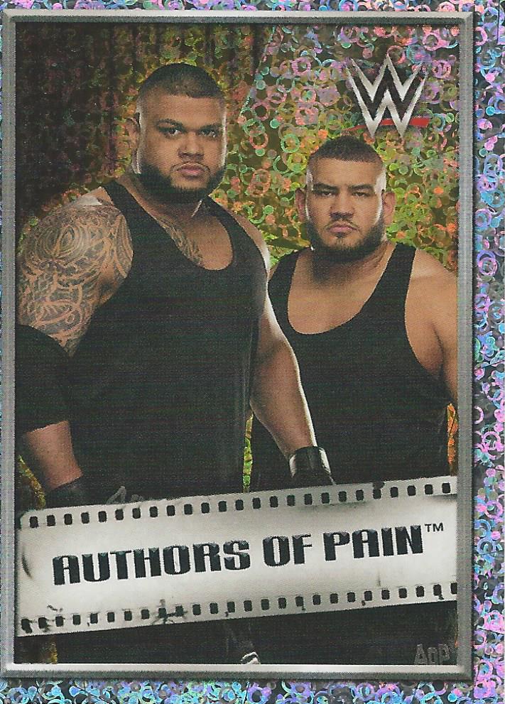 WWE Topps 2018 Stickers Authors of Pain Foil No.81