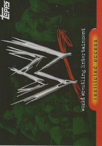 WWE Topps Insider 2006 Trading Card Logo No.81