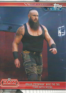 WWE Topps Champions 2019 Trading Cards Braun Strowman No.32