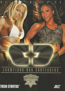 WWE Fleer Wrestlemania XX Trading Card 2004 Trish vs Jazz CC 3 of 17