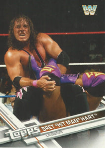 WWE Topps Then Now Forever 2017 Trading Card Bret Hitman Hart No.183