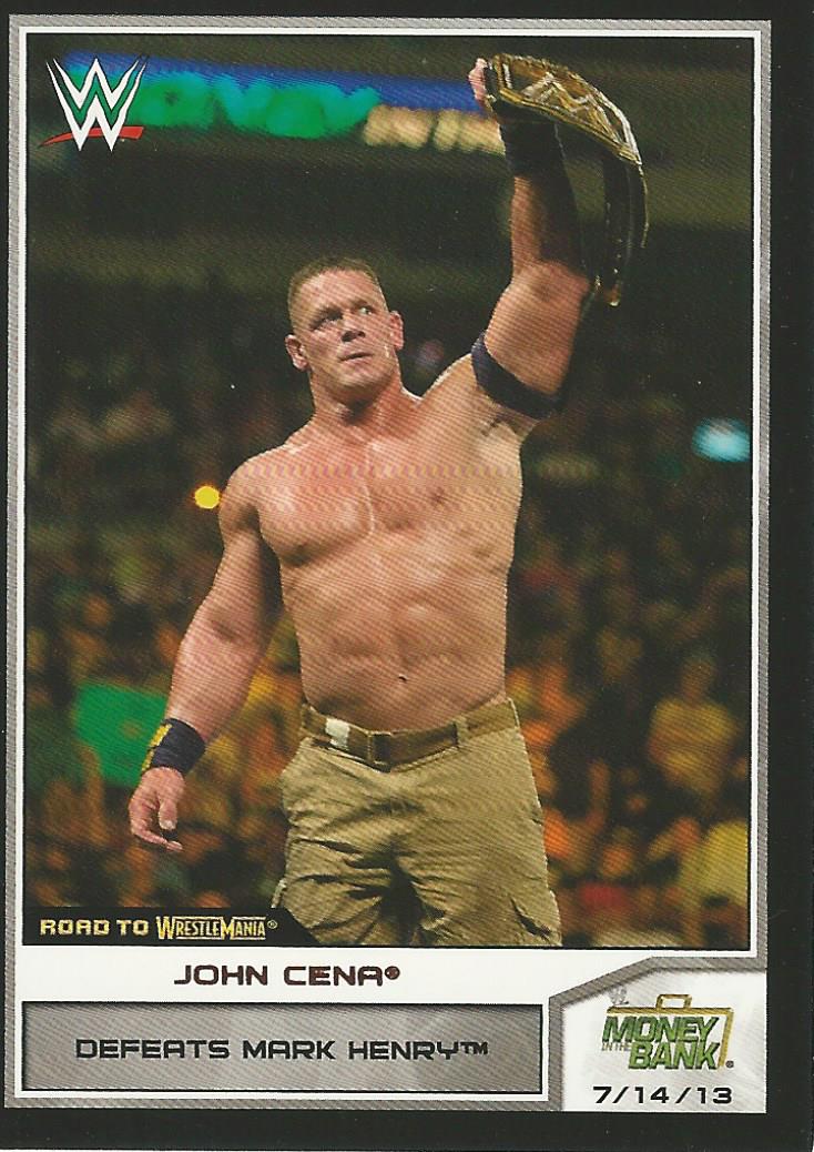 WWE Topps Road to Wrestlemania 2014 Trading Cards John Cena No.22