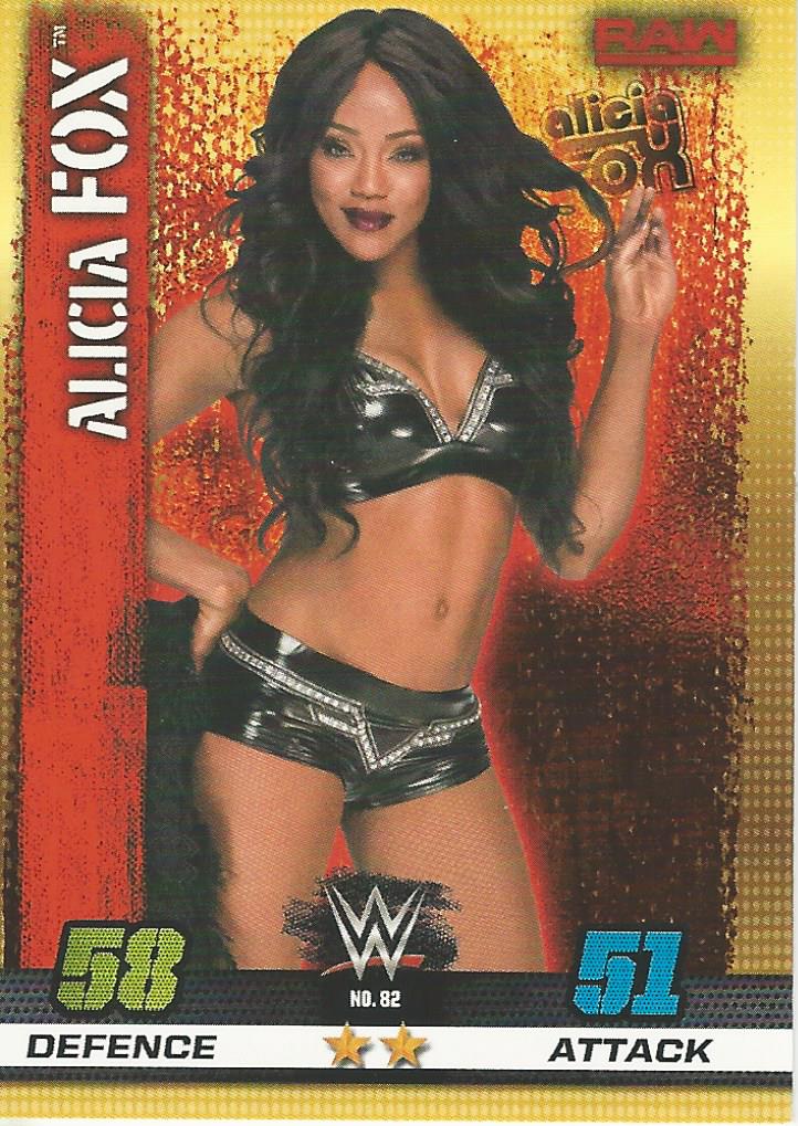 WWE Topps Slam Attax 10th Edition Trading Card 2017 Alicia Fox No.82