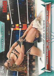 WWE Topps Women Division 2019 Trading Card Ronda Rousey No.82