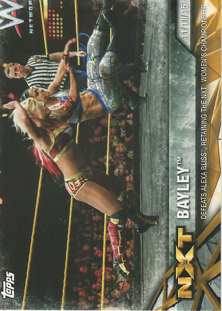 WWE Topps Women Division 2017 Trading Card Bayley NXT-8