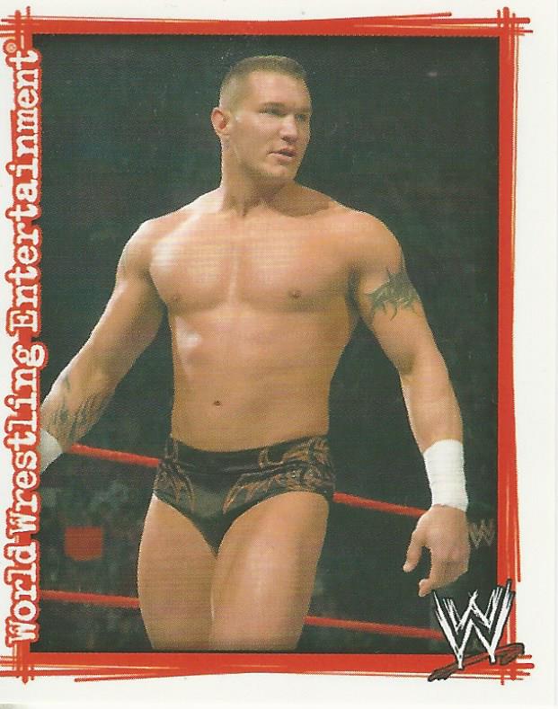 WWE Topps Superstars Uncovered 2007 Sticker Collection Randy Orton No.82