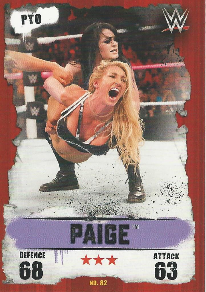 WWE Topps Slam Attax Takeover 2016 Trading Card Paige No.82