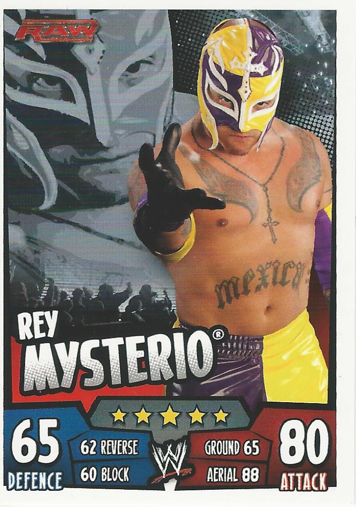 WWE Topps Slam Attax Rumble 2011 Trading Card Rey Mysterio