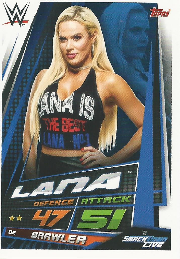 WWE Topps Slam Attax Universe 2019 Trading Card Lana No.82