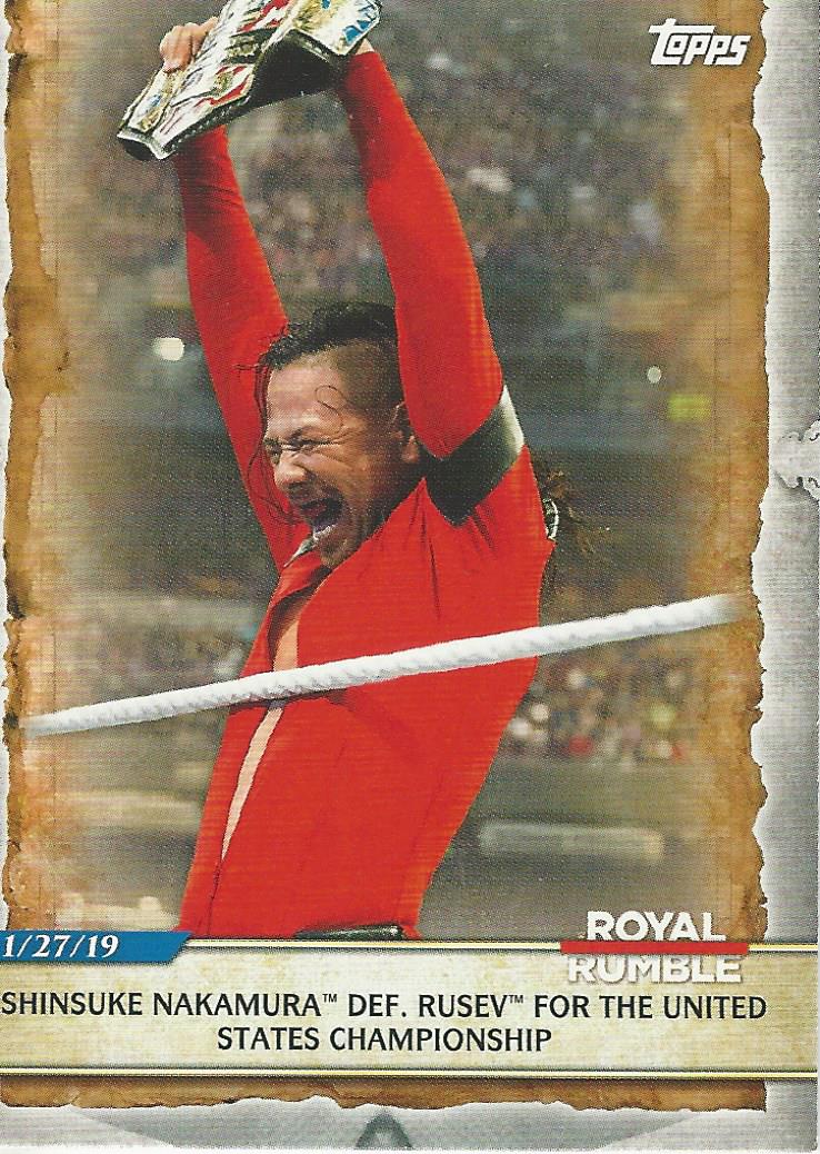 WWE Topps Road to Wrestlemania 2020 Trading Cards Shinsuke Nakamura No.82