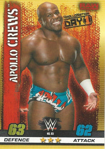 WWE Topps Slam Attax 10th Edition Trading Card 2017 Apollo Crews No.83