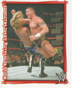 WWE Topps Superstars Uncovered 2007 Sticker Collection Randy Orton No.83