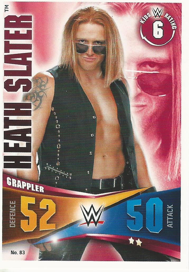 WWE Topps Slam Attax Rivals 2014 Trading Card Heath Slater No.83