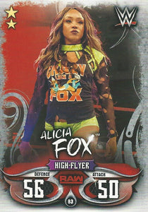 WWE Topps Slam Attax Live 2018 Trading Card Alicia Fox No.83