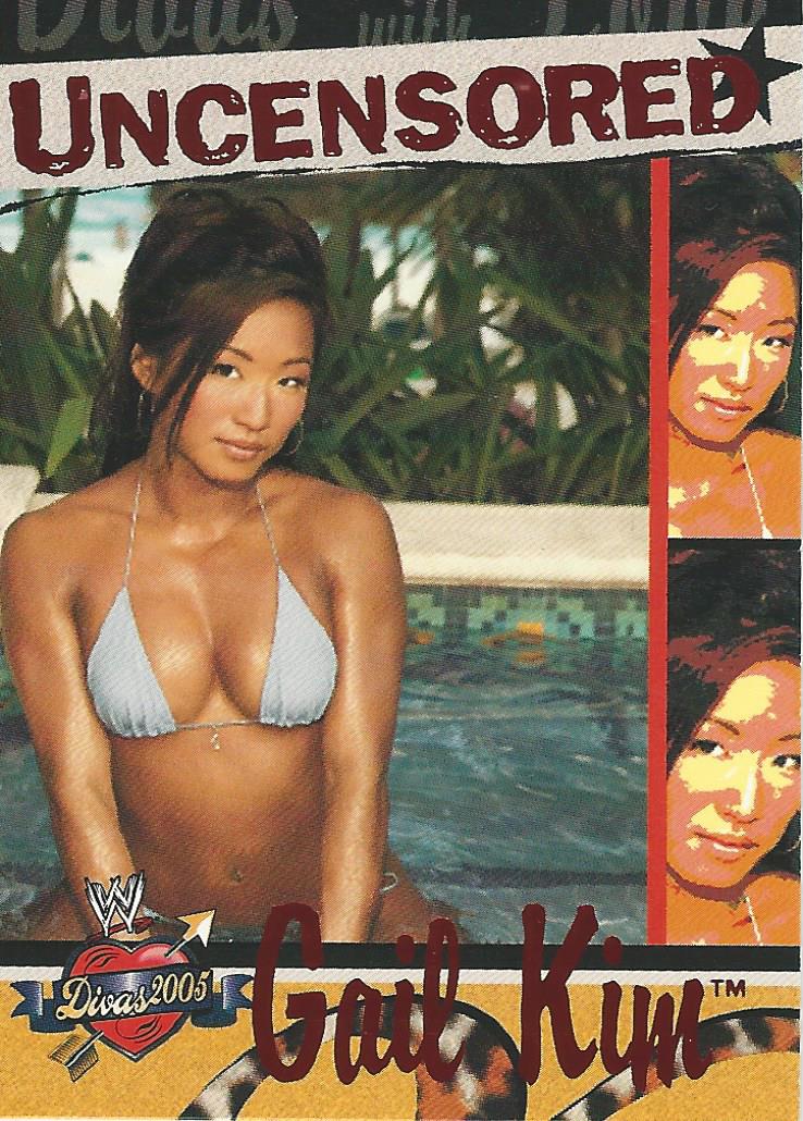 WWE Fleer Divas 2005 Trading Card Gail Kim DU 6 of 13