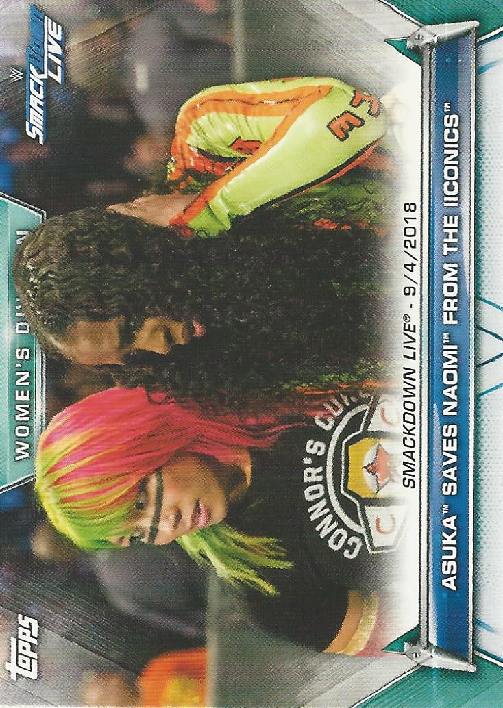 WWE Topps Women Division 2019 Trading Card Asuka and Naomi No.83