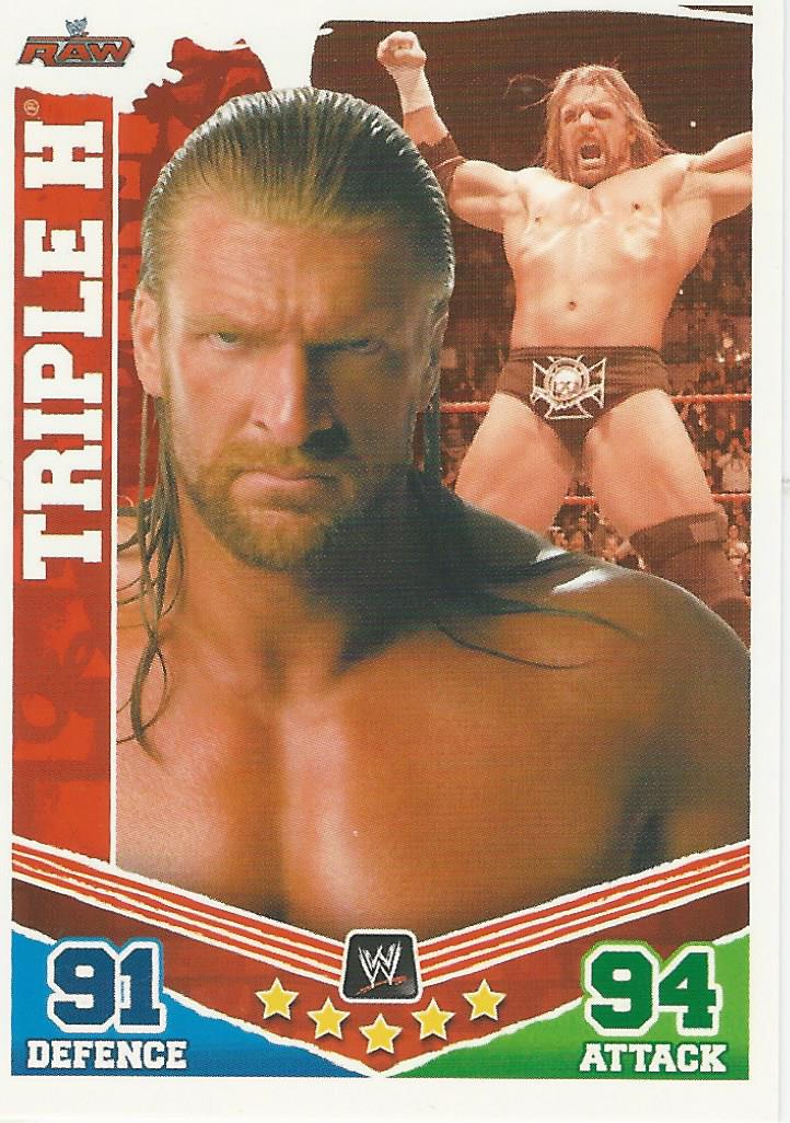 WWE Topps Slam Attax Mayhem 2010 Trading Card Triple H No.83