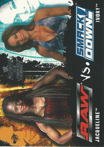 WWE Fleer Raw vs Smackdown Trading Card 2002 Jacqueline vs Ivory No.84